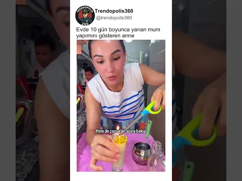 Evde Mum Yapımını Öğreten Anne🤔🕯️