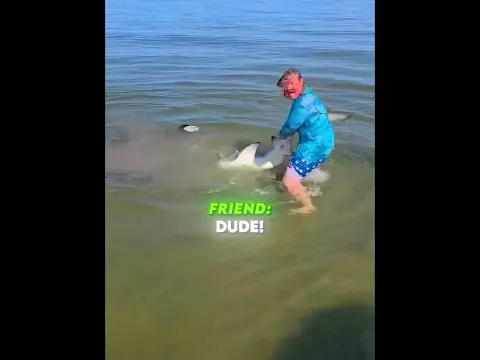 Fisher Catches Shark with Bare Hands