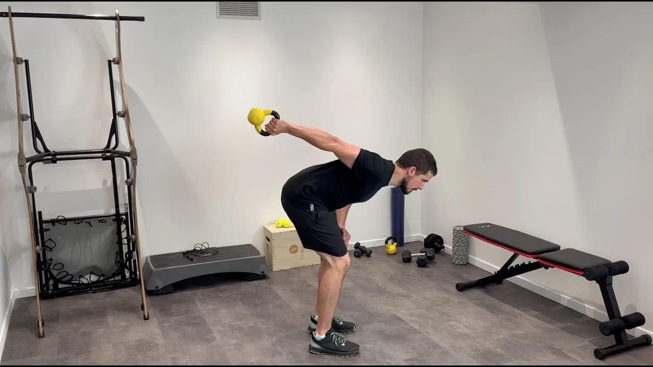 Image Kickback triceps kettlebell