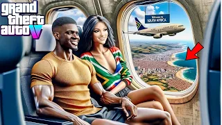 ✈️Franklin & Mia's Trip To South Africa-GTA 5 Real Life Mod Remastered Season 1 Episode 175