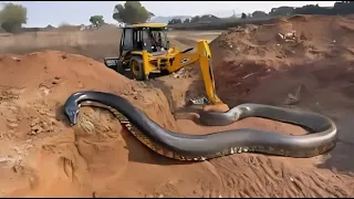 "ما توقعش إن التعبان ده تحت الأرض... شوف اللي حصل!"