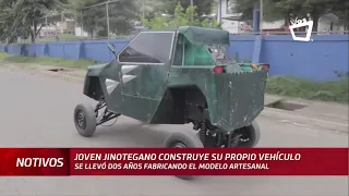 Joven jinotegano construye su propio vehículo