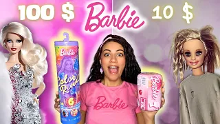 Comparando Barbie de 100 reais versos de 10 reais