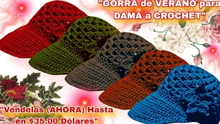 ⛔️ Guau!! Gorras a CROCHET que harán CRECER TU NEGOCIO ( Vendelas AHORA en $35.00 Dólares) 😱