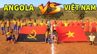 Quanglinhvlogs || Trận Đấu Giao Hữu Giữa Đội Tuyển Angola và Việt Nam - Màn Rượt Đuổi Tỉ Số Hấp Dẫn