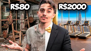 Fui na academia mais BARATA e na mais CARA (MUITO cara)