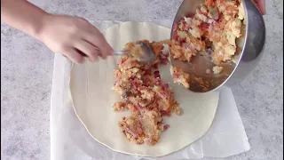 PASTA SFOGLIA RIPIENA  E LA CENA E' SERVITA- Rustico di pasta sfoglia- La cucina di Rita