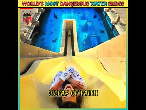 😱🤔World's Most Dangerous Water Slides #shorts #viral #water #facts #trending @AslamFacts