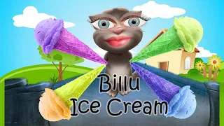 Ice cream billu | talking Tom Billu colourful ice cream funny video ak Billu