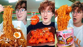 Day 1 - 50 of ONLY Eating Food From a Korean Convenience Store Compilation!
