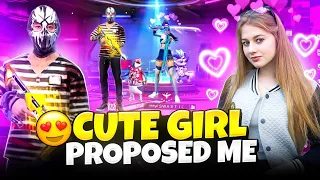 CUTE GIRL PROPOSE ME 😁 || WHEN I MAKING VIDEO || GARENA FREE FIRE