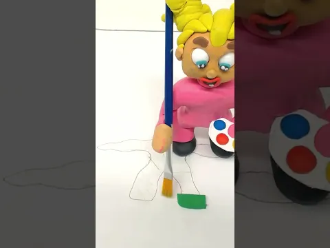 Green Baby: Paint With Clay | Episode 20.1 #shorts