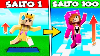 MINECRAFT pero CADA VEZ SALTAS MÁS ALTO 😱 MINECRAFT con LYNA