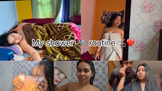 my morning shower🛁✨🪞 routine 💗
