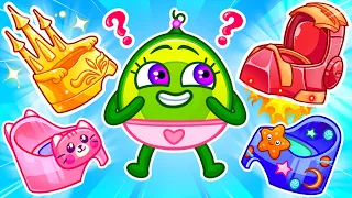 Which Potty is the Best for Avocado Baby?🚽 ||  Kids Cartoons by Pit & Penny Stories🥑✨