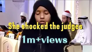 Girl who made the judges wonder in international Quran competition Dubai from kenya.