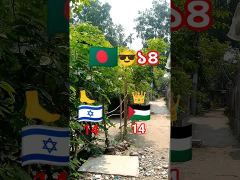 ১৪😎🇧🇩👑🇵🇸🦶🫸🇮🇱 #geographythroughmaps #countryballs