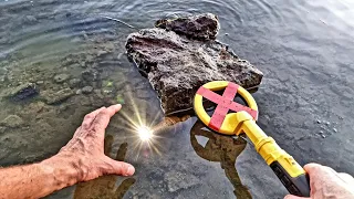 Something sparkled in the water 