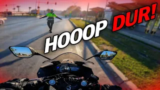 POLİS ÖNÜMÜZE ATLADI | CEZA YEDİK | MOTOVLOG