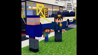 Khi bạn bị lãng quên trên xe buýt, hãy bấm còi để được giúp đỡ như Baby Herobrine nhé!