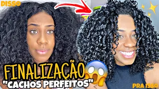 MINHA FINALIZAÇÃO atualizada com MUITA DEFINIÇÃO e VOLUME | Como ter cachos perfeitos