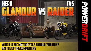 Hero Glamour vs TVS Raider 125 : Battle of the commuters : PowerDrift