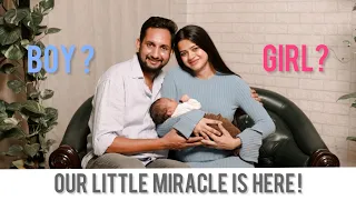 OUR LITTLE MIRACLE IS HERE | GENDER REVEAL | WE ARE BLESSED WITH A BABY BOY 🧿🩵 |
