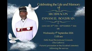 Celebrating the Life of Archdeacon Emmanuel Augistin Boatswain