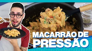 PRONTO EM APENAS 3 MINUTOS | MACARRÃO CREMOSO DE PANELA DE PRESSÃO FÁCIL E RÁPIDO