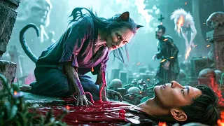 MULTISUB【悬疑💥Movie】乱葬岗出现的诡异老太婆竟是猫妖化身，误入歧途的小伙被她吸干精元！ #中国电影#悬疑  #悬疑片  #電影 #movie #惊悚  #鬼吹灯之怒晴湘西