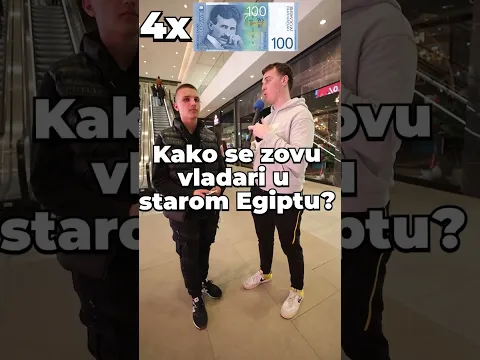 za svaki tacan odgovor = pare...... ali 1 pogresan odgovor = gubis sve