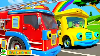 Wheels On The Vehicles, Transport Vehicles and Nursery Rhyme for Kids
