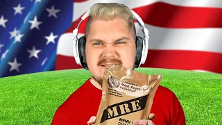VETERAN FORCES FRIENDS TO EAT MRE's