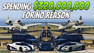 Spending $320,000,000 in GTA 5 Online for NO REASON | GTA 5 Spending Spree