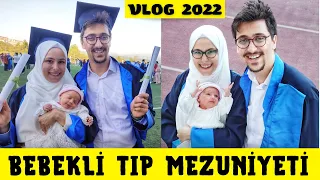 18 GÜNLÜK BEBEKLE MEZUN OLDUK| Hipokrat Yemini - Kep Atma Töreni🎓Tıp Fakültesi Mezuniyet Töreni VLOG
