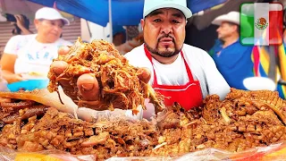 Comida Mexicana Extrema en Michoacán 🌮🇲🇽 TACOS DE CARNITAS GIGANTES + 8 Horas Tour de la Capital