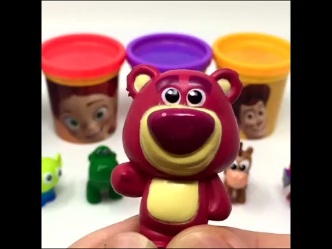 Toy Story Hamm Lotso Trixie Jessie Play-Doh Can Heads & Surprise Toys #shorts
