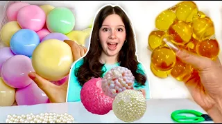 I Made VIRAL CRUNCHY STRESS BALL SQUISHIES! 😱😳 🫧*how to make diy squishy*