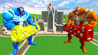 Franklin Hulk ,Venom VS Train Eater 😱 INDIAN BIKE DRIVING 3D