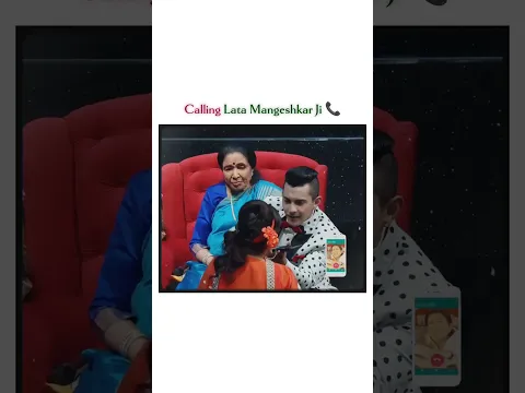 Calling Lata Mangeshkar Ji 📞...#latamangeshkar#ashabhosle #viral #reels #trending