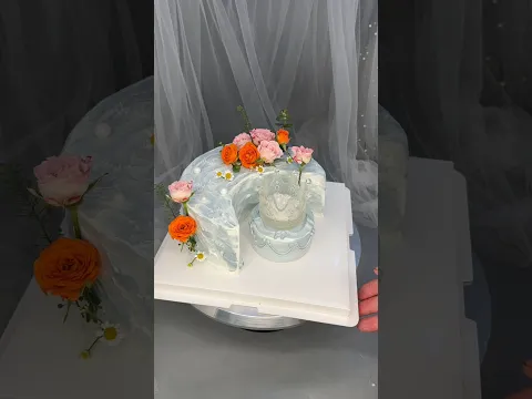 Production process, step-by-step instruction, technical training, cake coating flowers and crowns👑🎂