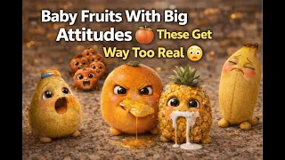Baby Fruits With Big Attitudes 🍑 | These Get Way Too Real 😳