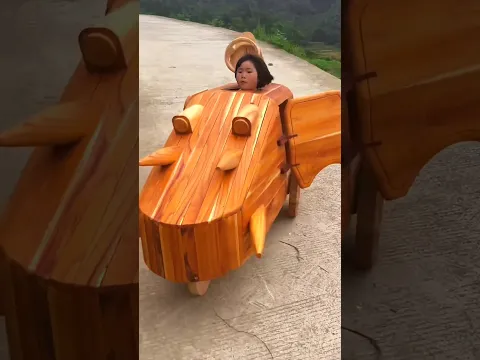 बच्चों के लिए बनाया पापा ने Car 🚗😭~ mini wood toy- woodworking art skill/wood hand #shorts