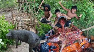 Cooking Pig Eating - My Survival