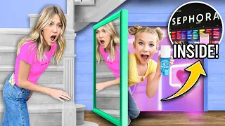 I Built a SECRET MAKEUP ROOM to HiDE From MY OLDER SiSTER!💄💋