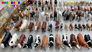 COLECCION de ANIMALES: Familia de Caballos Yeguas Vacas Cerdos Terneros y mas ✨ Mimonona Stories