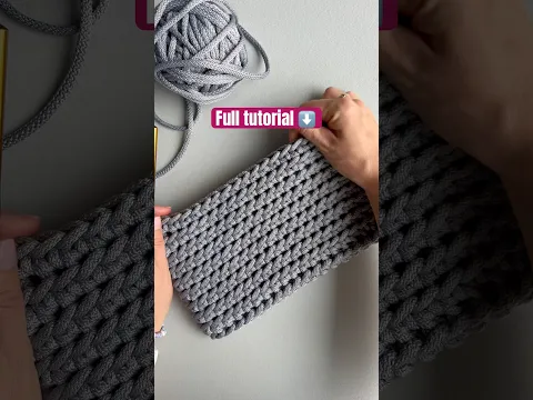 Make your own crochet bag! #crochetbag #crochettutorial #howtocrochet #crochetbagpattern