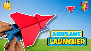 How to Make a Paper Plane Easy  | Paper Airplane Launcher 🤩😱