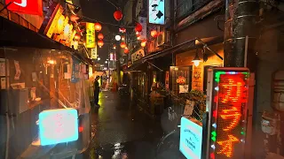 Tokyo rainy night walk around Akabane