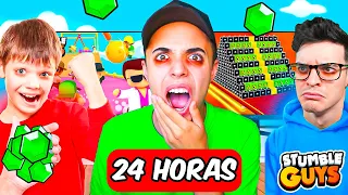 EL ÚLTIMO en DEJAR de JUGAR STUMBLE GUYS GANA! 😴